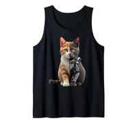 Robot Cat degli Cyborg AI Cats Robotic Kitten Dystopian Canotta