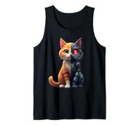 Robot Cat degli Cyborg AI Cats Robotic Kitten Dystopian Canotta