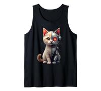 Robot Cat degli Cyborg AI Cats Robotic Kitten Dystopian Canotta