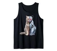 Robot Cat degli Cyborg AI Cats Robotic Kitten Dystopian Canotta