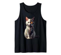 Robot Cat degli Cyborg AI Cats Robotic Kitten Dystopian Canotta