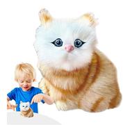 Robot Cat per bambini, Gattino Robot Realistico, Animale Intelligente Interattivo, Movimenti Camminando, Abbaiare, Meneo di Coda per bambini, con comando vocale/battito/interazione di animazione,
