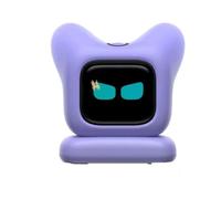 Robot Compagno da Scrivania IA, Dispositivo Animale Elettronico Vocale | Gadget Tech Interattivo con Emozioni Dinamiche for Arredo Scrivania in Ufficio, Bel Regalo Molto Creativo(Purple)