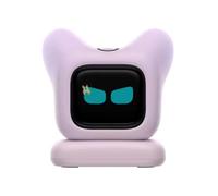 Robot Compagno da Scrivania IA, Dispositivo Animale Elettronico Vocale | Gadget Tech Interattivo con Emozioni Dinamiche for Arredo Scrivania in Ufficio, Bel Regalo Molto Creativo(Pink)