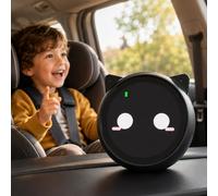 Robot Compagno IA da Scrivania - Gadget Umanoide Intelligente per la Casa | Mini Assistente Portatile a Controllo Vocale con Memoria Profonda, Espressioni Divertenti e Relazioni Lontane(Nero)