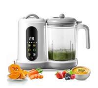 Robot Cuocere Bebe, Vapore Mixer, Grande Capacità 400 ml, Piccoli vasi per neonati fatti in casa, frullatore per bebebe,pulizia automatica, touch screen, per miscelare e riscaldare gli alimenti per