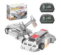 Robot da combattimento telecomandato, 2,4 GHz, con rotazione a 360°, gioco di puzzle di collisione per veicoli corazzati, giocattolo strategico genitore-figlio, corpo ABS da 17,5 cm, colori assortiti