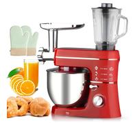 Robot da cucina 5 in 1, robot da cucina elettrico a fermentazione con ciotola da 10 litri, testa inclinabile a 6 velocità da 1400 W, sbattitore, robot da cucina multifunzione for impastare dolci