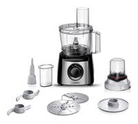 Bosch MCM3401M robot da cucina 800 W 2,3 L Nero, Acciaio inox