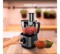 Cecotec Processore di alimenti Paprika 1300 Full, 2000W di Potenza, Acciaio Inossidabile, 2 Velocità, 3 Dischi da Taglio, Include Ciotola da 3,5 L, Caraffa da 1,8 e Spremiagrumi