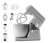 Kenwood KVL4170S Impastatrice Planetaria Chef XL, Robot da Cucina Mixer, con Frullatore e Tritacarne, 1200 W, 6.7 Litri, Acciaio, Argento