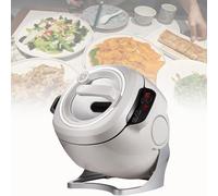 Robot da cucina commerciale da 2000 W, macchina da cucina automatica da 6 l, riscaldamento 3D completo, rotazione a 360°, avvio con un clic, potenza di fuoco a 3 velocità, per ristoranti domestici