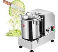 Robot da Cucina Commerciale, Tritatutto Elettrico per Verdure Resistente da 6 L/9 L/15 L, Corpo e Lame Completamente in Acciaio Inossidabile, per Verdure, Frutta e Carne 15L