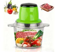 Robot da cucina da 600 W con capacità di 2 litri, tritatutto elettrico e tritacarne con ciotola senza BPA, frullatore da cucina per salsicce, puree, impasti con diverse impostazioni di velocità