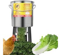 Robot da cucina e tritatutto in acciaio inox resistente con 4 lame, taglia verdure per mangime per pollame, attrezzature agricole per polli, anatre, maiali