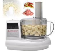 Robot da cucina elettrico da 1,5 l, trita aglio da 500 W, 3 velocità regolabili, tritatura rapida, doppio taglio, adatto for zenzero, pepe, frutta, carne