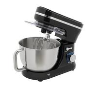 Robot da cucina elettrico da 4,5 l, impastatrice multifunzione da 1000 W, 8 + 1 marce, con funzione di inclinazione, colore nero