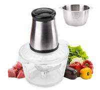 Robot da cucina elettrico di alta qualità e tritatutto, mini tritatutto per carne, verdure con ciotola in acciaio e vetro, frutta, alimenti per bambini, parti lavabili in lavastoviglie