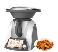 Robot da Cucina Elettrico Multifunzionale, Macchina per Friggere Gli Alimenti con Rivestimento Automatico Intelligente, Riscaldamento 37-160 °C, Schermo Tft da 7 Pollici, per Friggere In Casa
