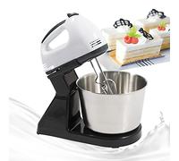 Robot da cucina impastatrice a 7 velocità con ciotole in acciaio inox da 1,7 l, agitatore multifunzione per torte, 100 W