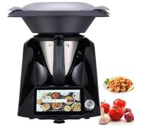Robot da Cucina Intelligente da 3 Litri con Touch Screen da 7", Bilancia Integrata e Ricette for App, Robot da Cucina con Cottura Automatica for la Casa - Smart Cooker(Black)
