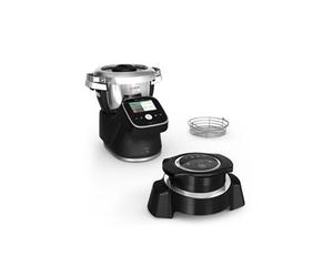 Robot da cucina Moulinex i-Companion Touch Pro HF93L8F0 con estensione friggitrice ad aria da 3 litri, nero - Nouvo