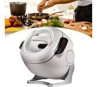 Robot da cucina professionale da 2000 W, robot da cucina professionale, pentola girevole a 360° da 6 litri, macchina for friggere in padella automatica commerciale for cucinare e stufare, cuociriso, s