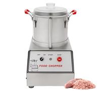 Robot da cucina professionale da 5 litri, tritatutto elettrico per verdure a 1400 giri/min con coperchio trasparente, acciaio inossidabile, contenitore rimovibile, pulsante di arresto di emergenza