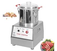 Robot da cucina professionale, tritatutto in acciaio inox da 5 litri con coperchio trasparente, contenitore rimovibile, lama a S, tritatutto elettrico per verdure e carne a 1400 giri/min