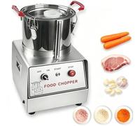 Robot da cucina professionale, Tritaverdure in acciaio inox, Tagliaverdure | Tritacarne multifunzione,Tritatutto elettrico,Tritatutto professionale, per cipolle, frutta, aglio(5L/1.32Gal)