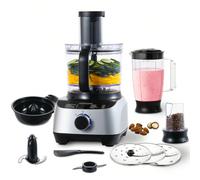 Robot da cucina, robot da cucina multifunzione da 1300 W, ciotola da 3,5 l per impastare, robot da cucina tritatutto, frullatore da 1,5 l, macinino, spremiagrumi, incl. 11 accessori Robot da cucina mu