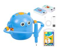 Robot Da Disegno Con 100 Carte Interattive Educative Per Giocattoli E | Robot Artistico per Bambini Creativo Manualità Adatto a Bambini Prescolari, Ragazzi, Ragazze, Famiglia e