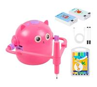 Robot da disegno intelligente - 100 carte interattive, giocattolo educativo per arti e mestieri, dispositivo di apprendimento creativo, gadget attività STEM, robot di sviluppo delle competenze
