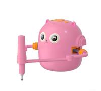 Robot da disegno interattivo per bambini con controllo vocale e 100 carte di parole, giocattolo educativo Montessori in ABS, 125 x 110 mm, blu (rosa)