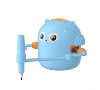Robot da disegno interattivo per bambini con controllo vocale e 100 carte di parole, giocattolo educativo Montessori in ABS, 125 x 110 mm, blu (blue)