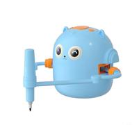 Robot da disegno interattivo per bambini con controllo vocale e 100 carte di parole, giocattolo educativo Montessori in ABS, set creativo compatto con penne per dipingere e imparare, blu(blue)