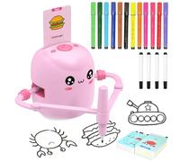 Robot da disegno per bambini con 150 carte, robot da pittura educativa interattiva interattiva interazione vocale giocattolo apprendimento disegno Montessori regalo di compleanno per ragazzi e ragazze