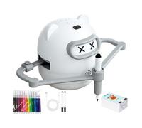 Robot Da Disegno Per Bambini - Giocattolo Educativo E Di Apprendimento | Macchina Da Disegno Con 100 Carte Ed 12 Penne | Per Compleanno Casa Scuola Aula Sala Giochi Festa Bambini Età 3-10 Adolescenti