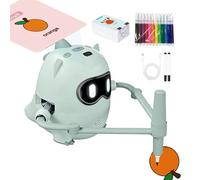 Robot Da Disegno Per Bambini | Kit Interattivo Educativo Intelligente Con Voce Per Arti E Mestieri | Proiettore Scoperta E,Per Festa Aula Casa Libero Familiare