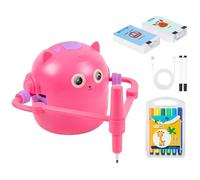 Robot Da Disegno Per Bambini - Macchina Per Istruzioni Vocali, Macchina Da Disegno Educativa Interattiva Vocale Con 100 Carte Di Parole E 12 Penne Colorate | Giocattolo Intelligente Educativo | Assist