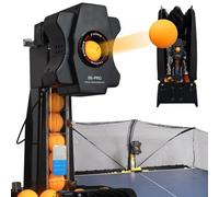 Robot da ping pong automatico con 9 diverse palline rotanti, robot da pratica per ping pong con rete di riciclaggio per allenamento