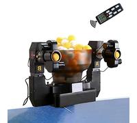 Robot da ping pong con 36 palline rotanti, macchina automatica da ping pong, ideale per esercitarsi e allenarsi, include lanciatore automatico di palline