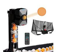 Robot da ping pong con 36 palline rotanti, macchina automatica da ping pong, ideale per esercitarsi e allenarsi, include lanciatore automatico di palline