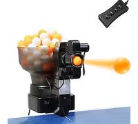 Robot da ping pong con 36 palline rotanti, macchina automatica da ping pong, ideale per esercitarsi e allenarsi, include lanciatore automatico di palline