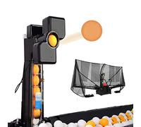 Robot da ping pong con 36 palline rotanti, macchina automatica da ping pong, ideale per esercitarsi e allenarsi, include lanciatore automatico di palline