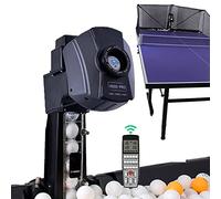 Robot da ping pong con rete e telecomando - Macchina da ping pong automatica per pratica e allenamento, include palline e reti di riciclaggio