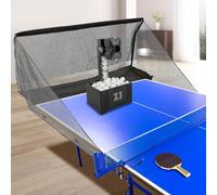 Robot da ping pong, lanciatore automatico di palline con rete e 100 palline, robot da ping pong, macchina professionale per palline da tennis, per allenamento e coaching