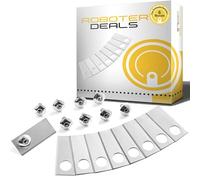 Robot Deals - Coltello in acciaio inox con viti o dadi (9 pezzi) per tutti i modelli di robot tosaerba Honda Miimo. 100% adatto, testato dalla nostra officina robotica. (Con dadi, 9, 9)