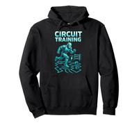 Robot di Allenamento a Circuito - Sci Fi Gym Fitness Nerd Workout Felpa con Cappuccio