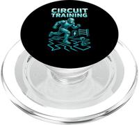 Robot di allenamento a circuito - Sci Fi Gym Fitness Nerd Workout PopSockets PopGrip per MagSafe